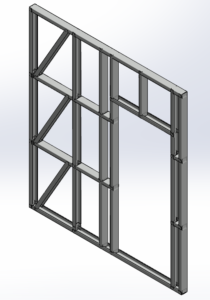 Smartframe system wall frame