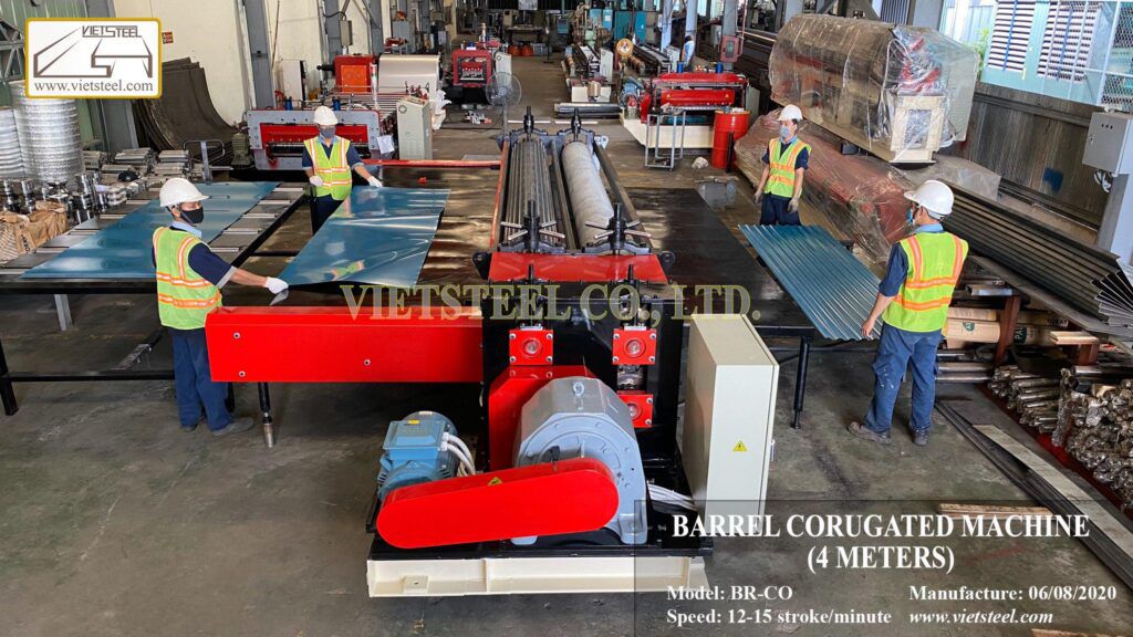 Barrel Corrugated Roll Forming Machine