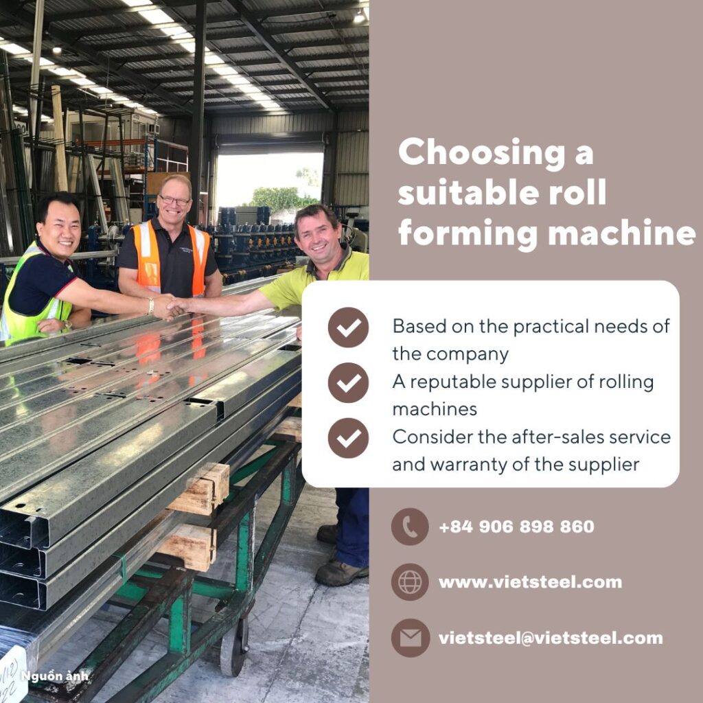 Choosing a suitable roll forming machine