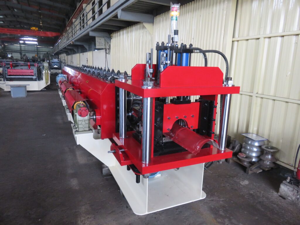 Tile ridge capping roll forming machine.