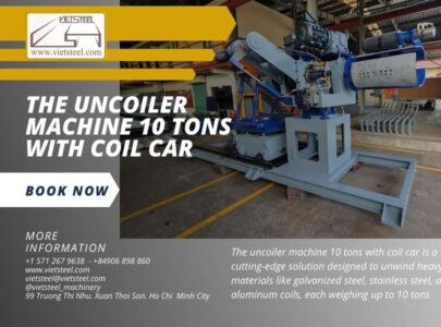 The Uncoiler Machine 10 Tons with Coil Car Precision & Productivity Boost