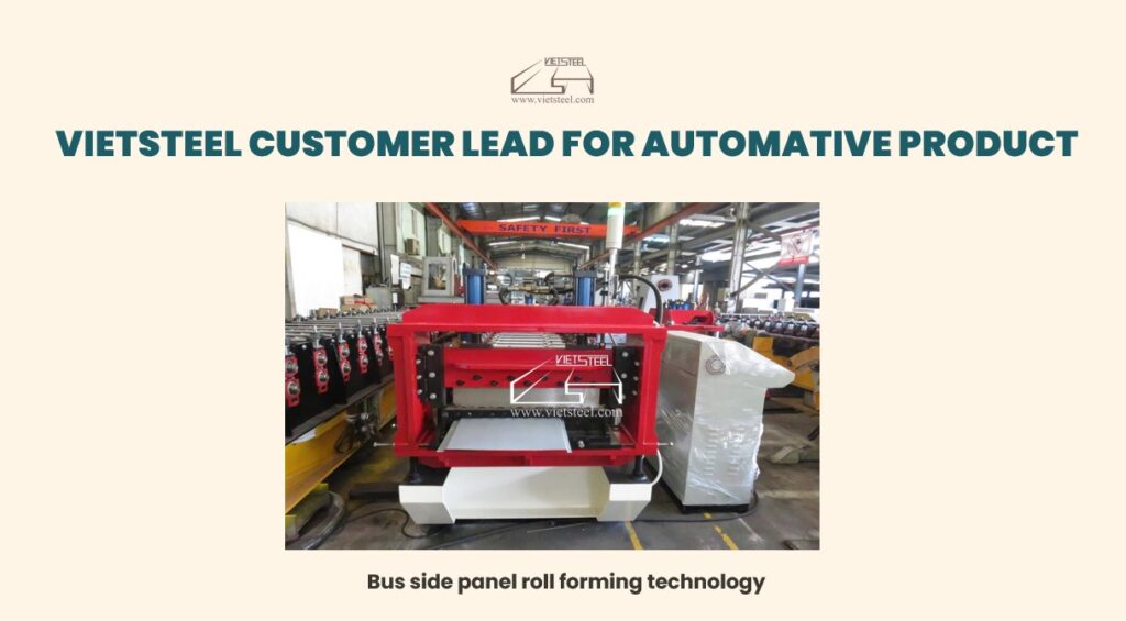 Bus side panel roll forming technology