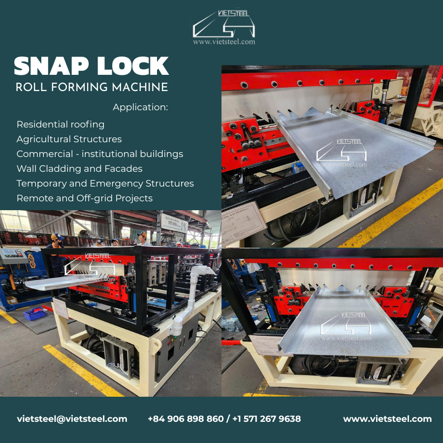snap lock roll forming machine